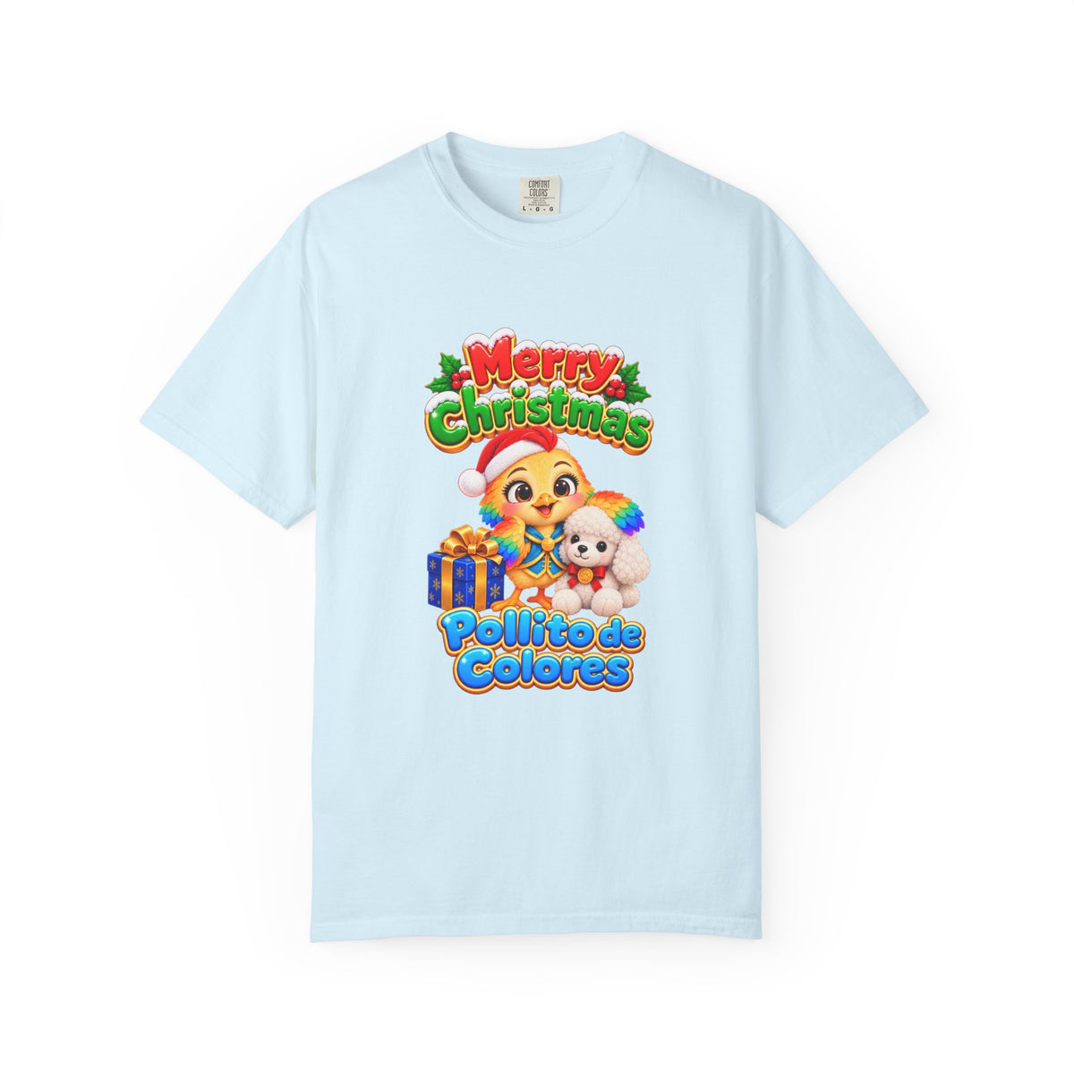 Pollito de Colores Merry Christmas Unisex T-Shirt | El Universo de Kahho