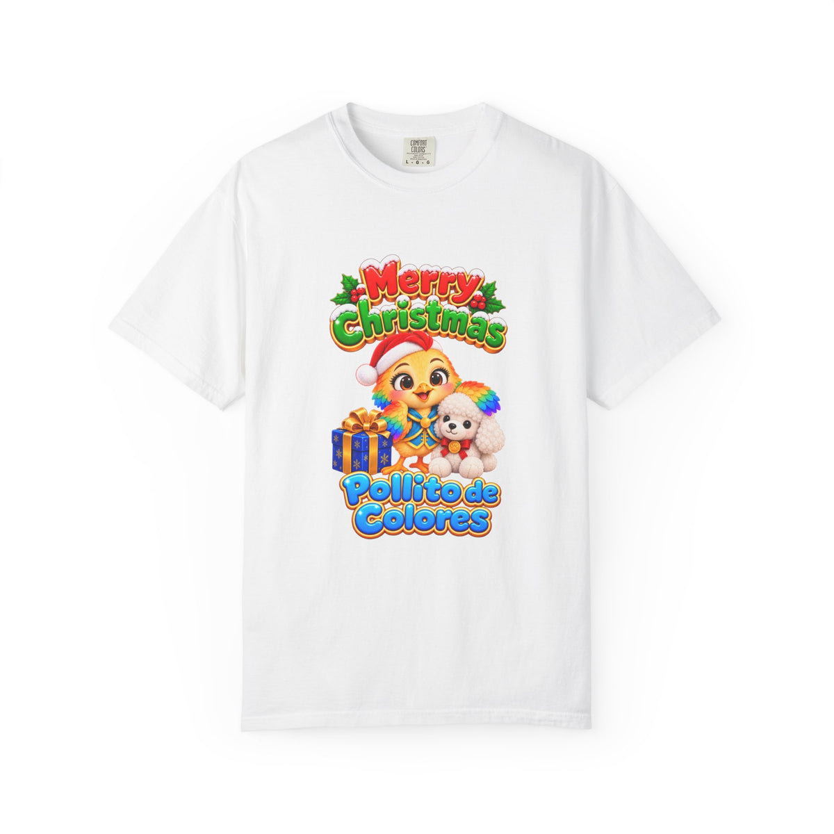 Pollito de Colores Merry Christmas Unisex T-Shirt | El Universo de Kahho