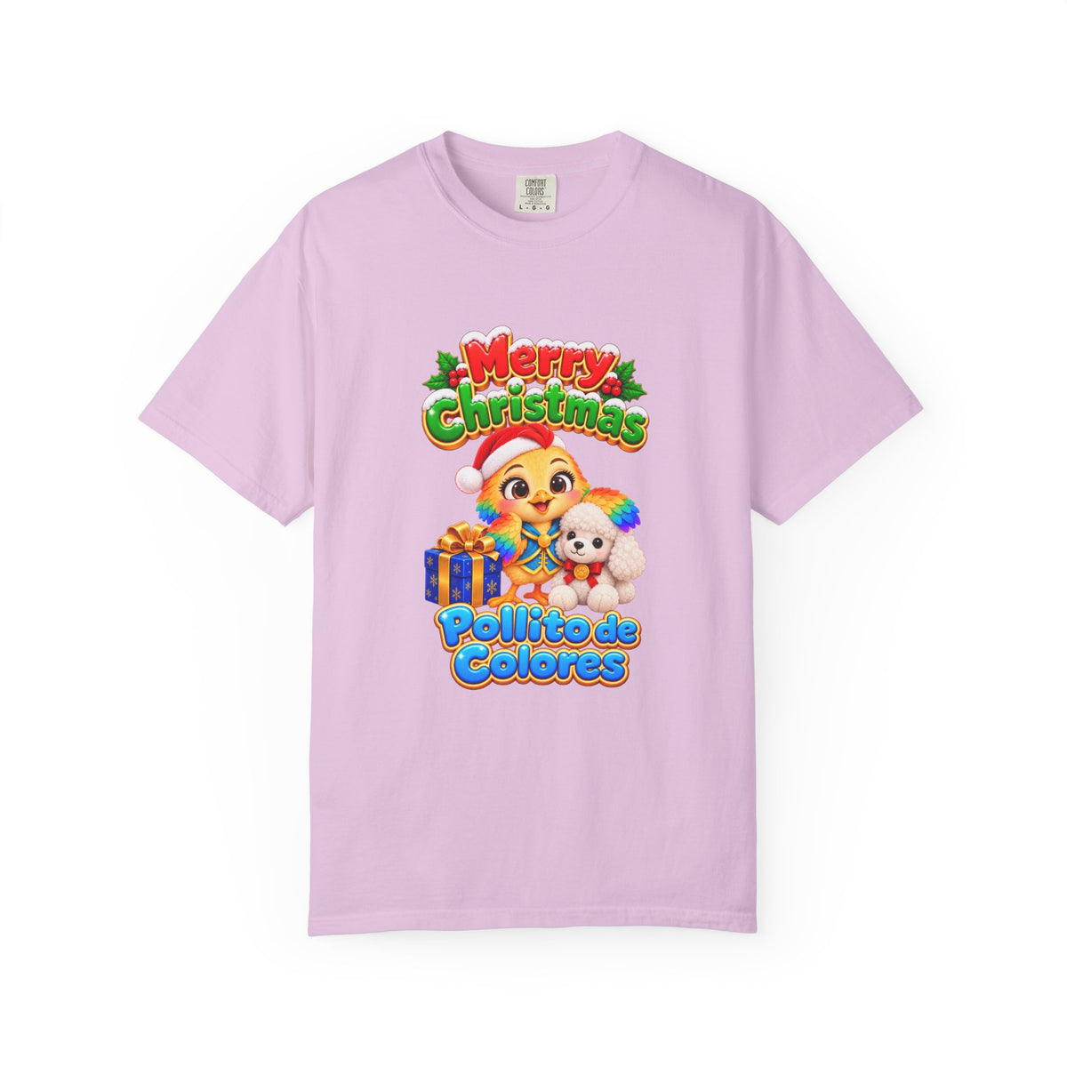 Pollito de Colores Merry Christmas Unisex T-Shirt | El Universo de Kahho