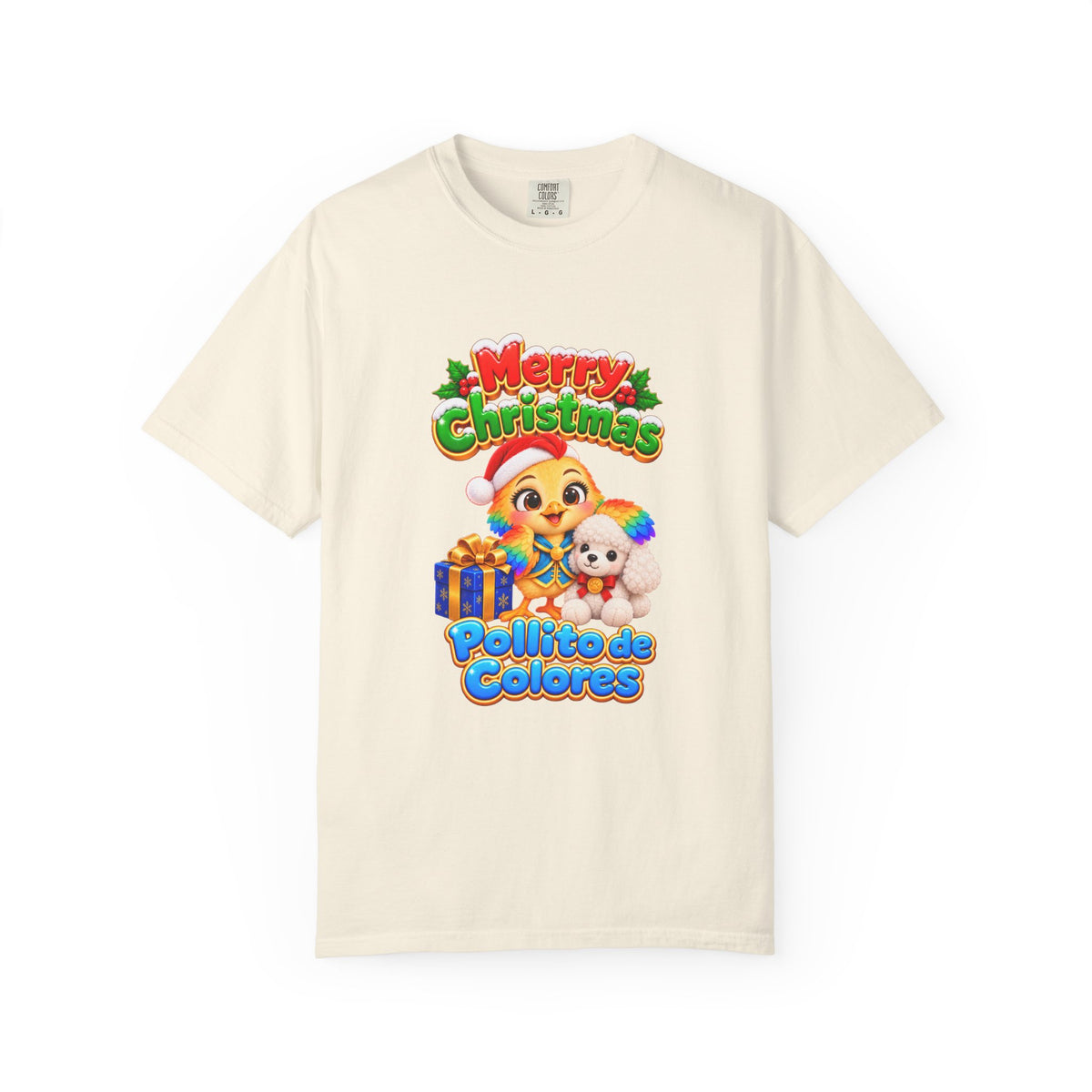 Pollito de Colores Merry Christmas Unisex T-Shirt | El Universo de Kahho